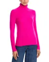 Aqua Cashmere Turtleneck Cashmere Sweater - Exclusive In Pink