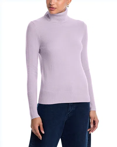 Aqua Cashmere Turtleneck Cashmere Sweater - Exclusive In Purple