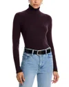 Aqua Cashmere Turtleneck Cashmere Sweater - Exclusive In Purple