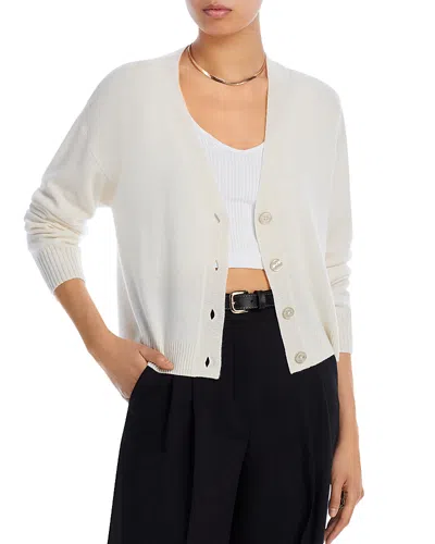 Aqua Cashmere V Neck Cardigan - Exclusive In Ash