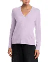 Aqua Cashmere V Neck Sweater - Exclusive In Pink