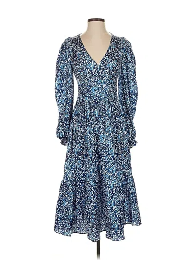 Aqua Casual Dress In Blue