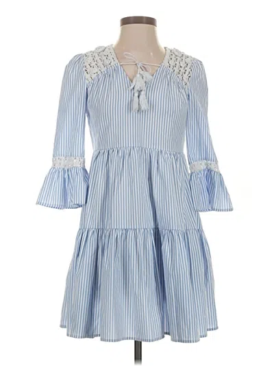 Pre-owned Aqua Casual Dress In Blue