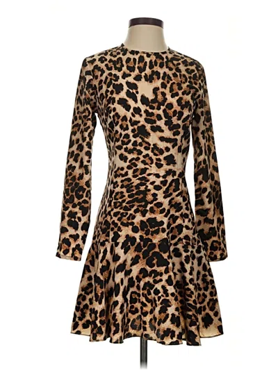 Pre-owned Aqua Casual Dress In Brown