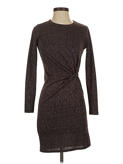 Pre-owned Aqua Casual Dress In Brown