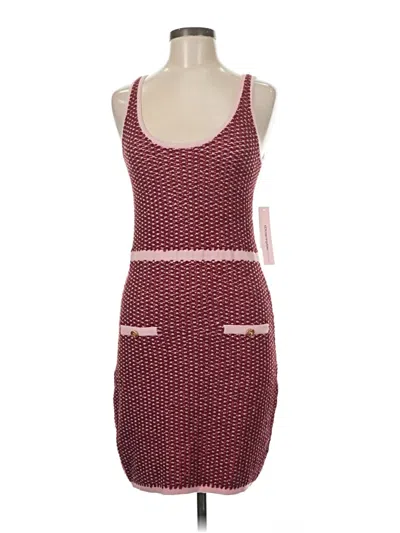 Pre-owned Aqua Casual Dress In Burgundy