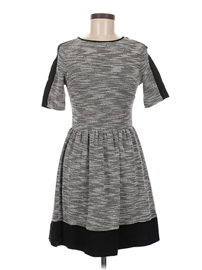 Pre-owned Aqua Casual Dress In Gray