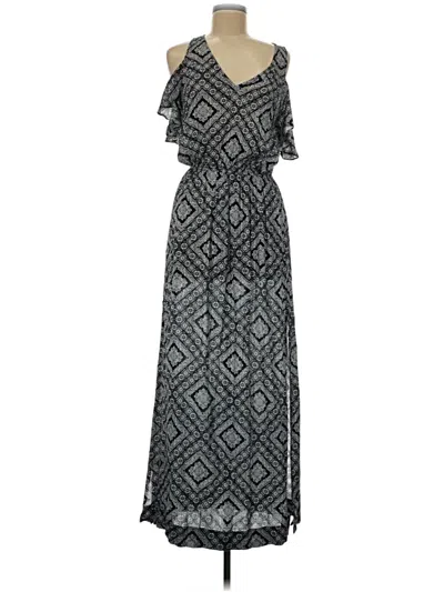 Pre-owned Aqua Casual Dress In Gray