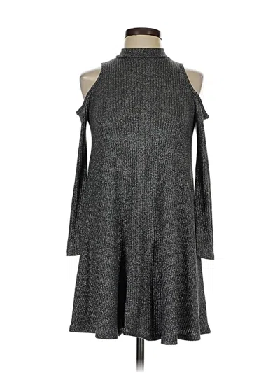 Pre-owned Aqua Casual Dress In Gray