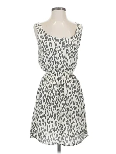 Pre-owned Aqua Casual Dress In Gray