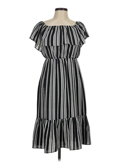 Pre-owned Aqua Casual Dress In Gray