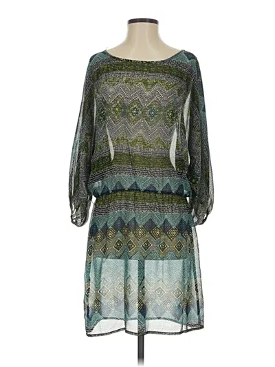 Pre-owned Aqua Casual Dress In Green
