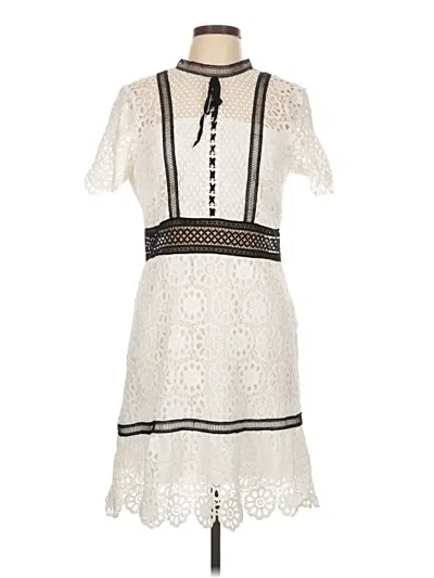 Pre-owned Aqua Casual Dress In Ivory
