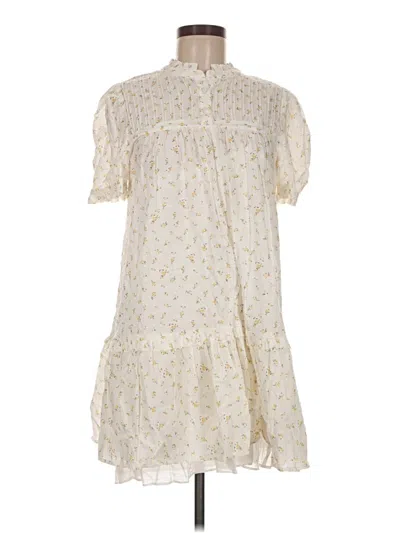 Pre-owned Aqua Casual Dress In Ivory