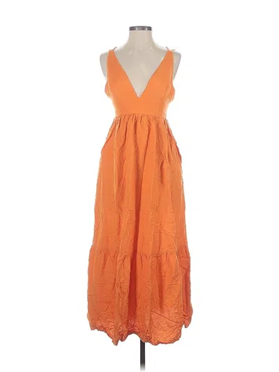 Pre-owned Aqua Casual Dress In Orange