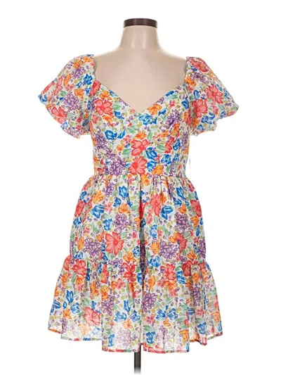 Pre-owned Aqua Casual Dress In Orange