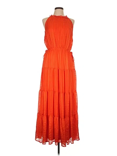 Pre-owned Aqua Casual Dress In Orange