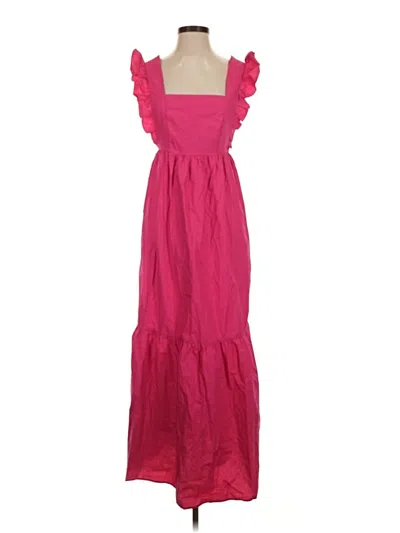 Pre-owned Aqua Casual Dress In Pink