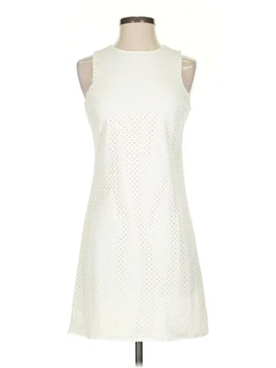 Pre-owned Aqua Casual Dress In White