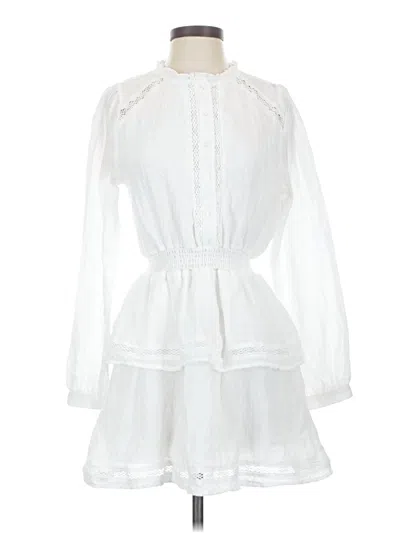 Pre-owned Aqua Casual Dress In White