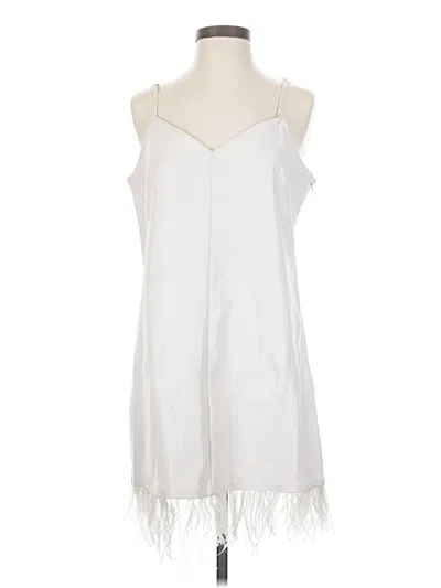 Pre-owned Aqua Casual Dress In White