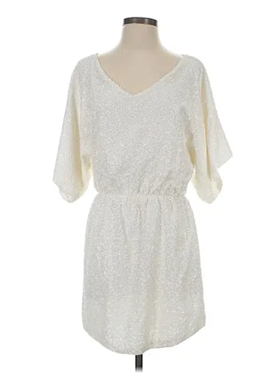 Pre-owned Aqua Casual Dress In White
