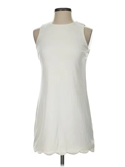 Pre-owned Aqua Casual Dress In White