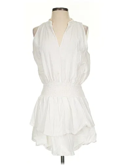 Pre-owned Aqua Casual Dress In White