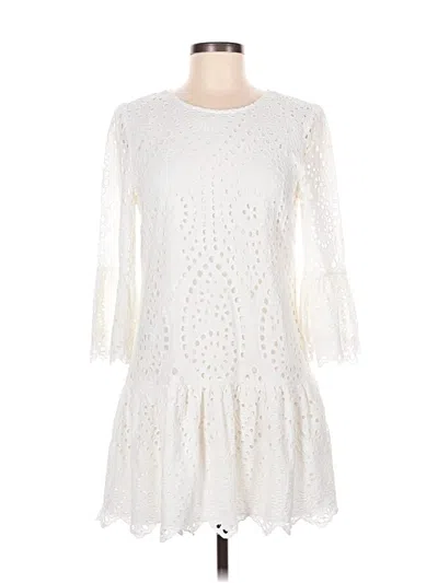 Pre-owned Aqua Casual Dress In White