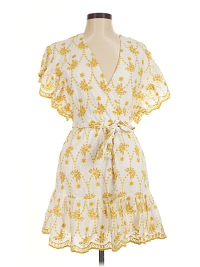 Pre-owned Aqua Casual Dress In Yellow