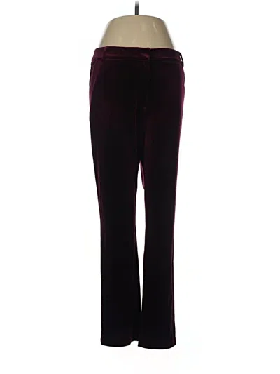 Pre-owned Aqua Casual Pants In Burgundy