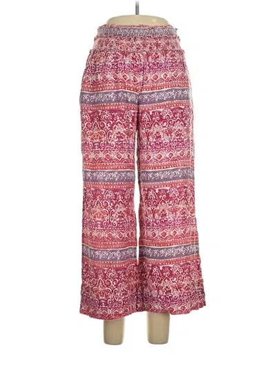 Pre-owned Aqua Casual Pants In Red