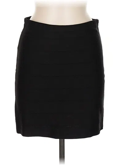 Pre-owned Aqua Casual Skirt In Black