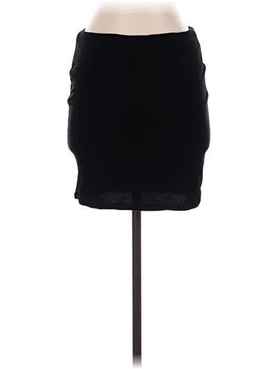 Pre-owned Aqua Casual Skirt In Black