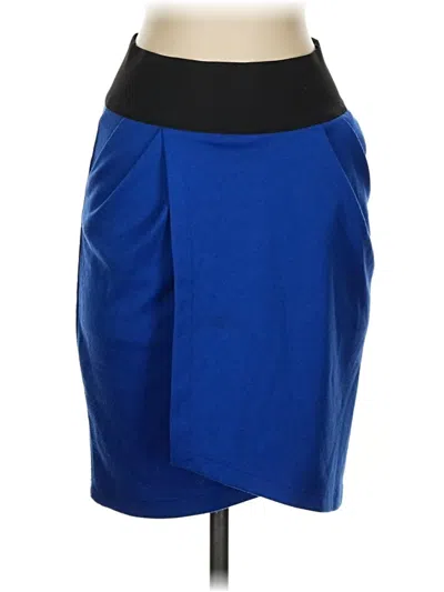 Pre-owned Aqua Casual Skirt In Blue
