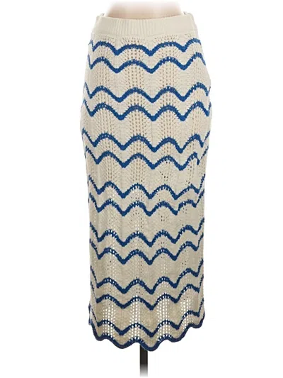Pre-owned Aqua Casual Skirt In Blue