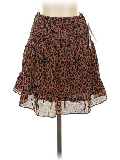 Aqua Casual Skirt In Brown