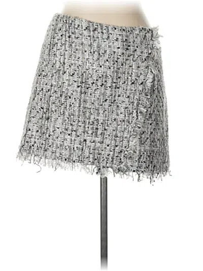 Pre-owned Aqua Casual Skirt In Gray