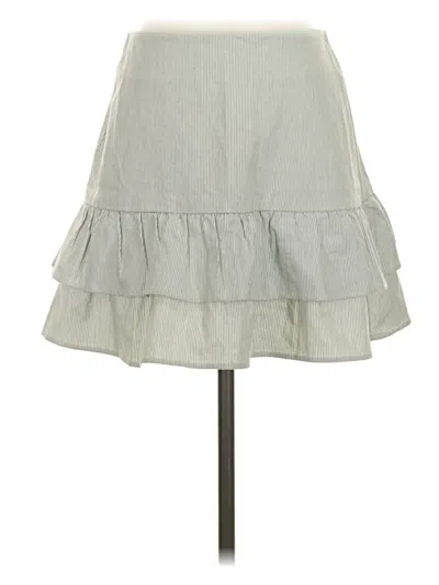 Pre-owned Aqua Casual Skirt In Gray