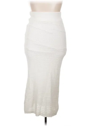 Pre-owned Aqua Casual Skirt In Ivory