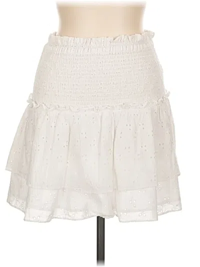Pre-owned Aqua Casual Skirt In Ivory