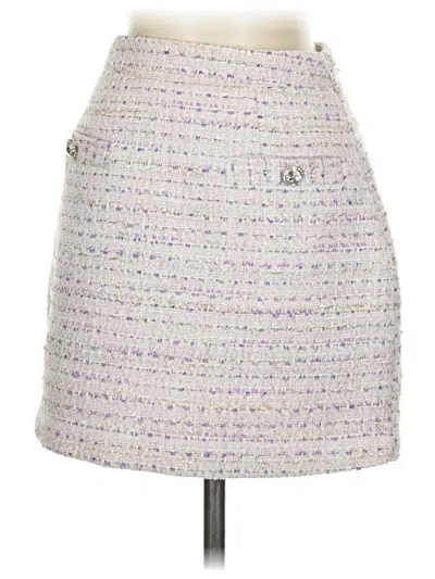 Pre-owned Aqua Casual Skirt In Purple