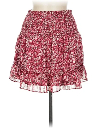 Pre-owned Aqua Casual Skirt In Red