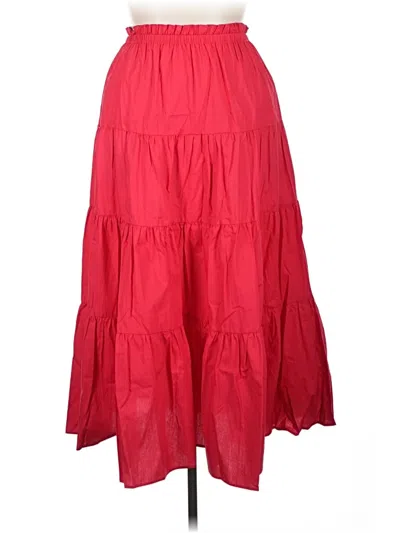 Pre-owned Aqua Casual Skirt In Red