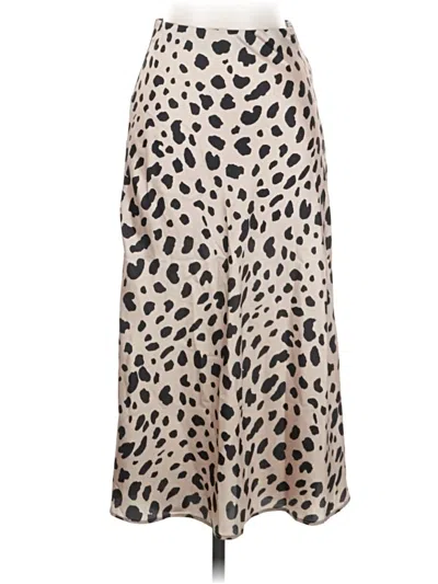 Pre-owned Aqua Casual Skirt In Tan