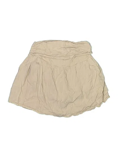Pre-owned Aqua Casual Skirt In Tan