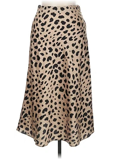 Pre-owned Aqua Casual Skirt In Tan