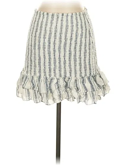 Pre-owned Aqua Casual Skirt In White