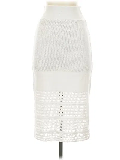 Pre-owned Aqua Casual Skirt In White