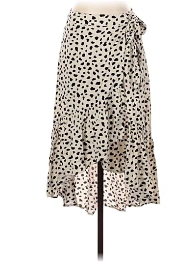 Pre-owned Aqua Casual Skirt In White